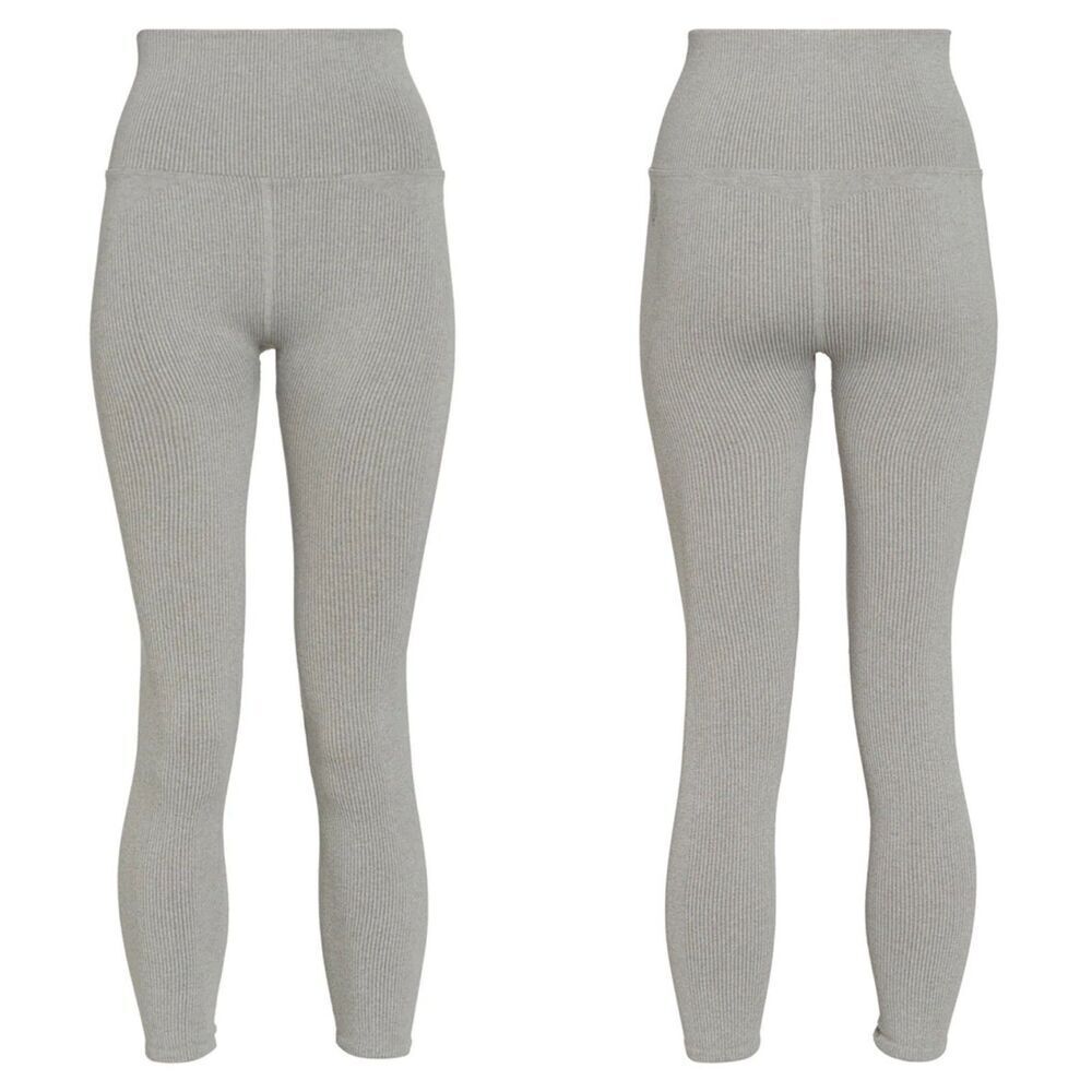 Free People Movement Women's Size XS Gray Good Karma 7/8 Ribbed Leggings Workout